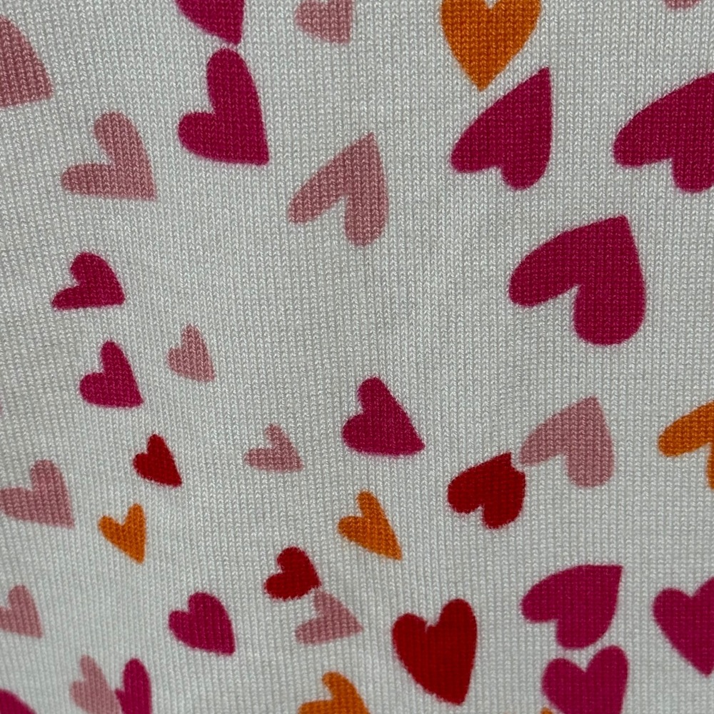 Cable & Gauge Women's All-Over Hearts Print Cardigan Sweater - Picture 5 of 10
